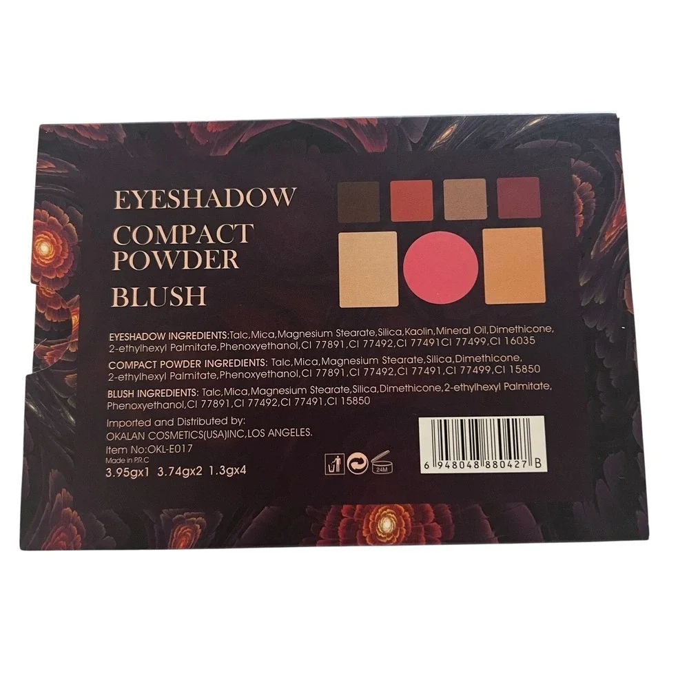 Okalan Makeup Set Eyeshadow Compact Powder Blush Palette Cosmetic Kit‎ B